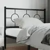 Image de Tête De Lit De Remplacement Métal Noir 107 Cm Vidaxl
