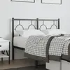 Image de Tête De Lit De Remplacement Métal Noir 120 Cm Vidaxl