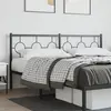 Image de Tête De Lit De Remplacement Métal Noir 180 Cm Vidaxl