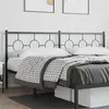 Image de Tête De Lit De Remplacement Métal Noir 193 Cm Vidaxl