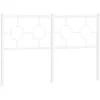 Image de Tête De Lit De Remplacement Métal Blanc 140 Cm Vidaxl