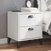 Image de Table De Chevet Viken Blanc Bois D'ingénierie Vidaxl