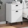 Image de Table De Chevet Viken Blanc Bois D'ingénierie Vidaxl