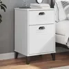 Image de vidaXL Table de Chevet Armoire de Nuit avec Tiroir et Porte Table de Téléphone Meuble de Rangement Chambre Industriel 374914