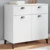 Image de Buffet Viken Blanc 80x40x80 Cm Bois D'ingénierie Vidaxl