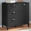 Image de Buffet Viken Noir 80x40x80 Cm Bois D'ingénierie Vidaxl