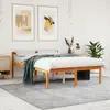 Image de Lit Pour Personne gée Sans Matelas 135x190 Cm Bois Pin Massif Vidaxl