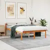 Image de Lit Pour Personne gée Sans Matelas 140x200 Cm Bois Pin Massif Vidaxl