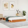 Image de Cadre De Lit Sans Matelas Cire Marron 120x200cm Bois Pin Massif Vidaxl