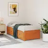 Image de Lit De Jour Sans Matelas Cire Marron 90x200 Cm Bois Pin Massif Vidaxl