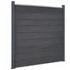 Image de vidaXL Ensemble de Panneaux de Clôture Mur de Clôture Barrière avec Poteau Bordure de Jardin Patio Terrasse Gris 180x186 3211827
