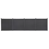 Image de Ensemble de panneaux de clôture - WPC - 699x186 cm - Gris - Durable - Design double face