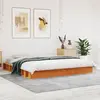 Image de Cadre De Lit Sans Matelas Cire Marron 180x200cm Bois Pin Massif Vidaxl