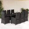 Image de vidaXL Ensemble à Manger de Jardin avec Coussins 9 pcs Table et Chaises avec Dossier Réglable Meubles dExtérieur 3212642