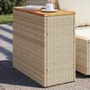 Image de vidaXL Table dappoint de jardin dessus en bois beige 58x275x55 cm 366072
