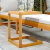 Image de Table En Forme De C 42x40x50 Cm Bois Massif D'acacia Vidaxl