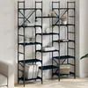 Image de Bibliothèque Noir 127,5x28,5x172,5 Cm Bois D'ingénierie Vidaxl