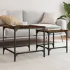 Image de Tables Basses Gigognes 2 Pcs Chêne Fumé Bois D'ingénierie Vidaxl