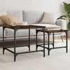 Image de vidaXL Tables basses gigognes 2 pcs chêne fumé bois dingénierie 838920