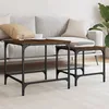 Image de vidaXL Tables basses gigognes 2 pcs chêne marron bois dingénierie 838922