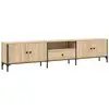 Image de Vidaxl meuble tv à tiroir chêne sonoma 200x25x44 cm bois d'ingénierie