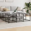 Image de vidaXL Table basse sonoma gris 121x121x40 cm bois dingénierie 839071