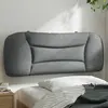 Image de Coussin De Tête De Lit Hvar Gris Clair 100 Cm Tissu Vidaxl