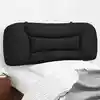 Image de Coussin De Tête De Lit Hvar Noir 100 Cm Similicuir Vidaxl