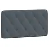Image de Vidaxl coussin de tête de lit gris foncé 100 cm velours