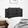 Image de Coussin De Tête De Lit Zadar Noir 100 Cm Similicuir Vidaxl