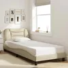Image de vidaXL Cadre de lit sans matelas Hvar crème 90x200 cm tissu 3207749