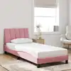 Image de Cadre De Lit Sans Matelas Hanko Rose 90x200 Cm Velours Vidaxl