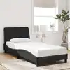Image de Cadre De Lit Sans Matelas Noir 90x190 Cm Velours Vidaxl