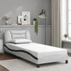 Image de vidaXL Cadre de Lit sans Matelas Hvar Lit Rembourré Sommier à Lattes Lit Simple Lit Adulte de Chambre à Coucher 3207966