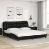Image de Cadre De Lit Sans Matelas Hvar Noir 180x200 Cm Similicuir Vidaxl