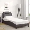 Image de Cadre De Lit Viana Sans Matelas Gris 80x200 Cm Similicuir Vidaxl