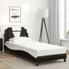 Image de Cadre De Lit Viana Sans Matelas Noir Et Blanc 80x200 Cm Similicuir Vidaxl