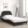 Image de Cadre De Lit Viana Sans Matelas Noir 100x200 Cm Similicuir Vidaxl