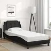 Image de vidaXL Cadre de lit sans matelas Zadar noir 100x200 cm similicuir 3208163