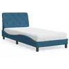 Image de vidaXL Lit avec Matelas Lit Rembourré avec Coussin de Tête de Lit Lit Simple Lit Adulte de Chambre à Coucher Intérieur 3208638