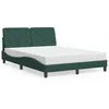 Image de vidaXL Lit avec Matelas Lit Rembourré avec Coussin de Tête de Lit Lit Double Lit Adulte de Chambre à Coucher Intérieur 3208655