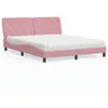 Image de vidaXL Lit avec Matelas Lit Rembourré avec Coussin de Tête de Lit Lit Double Lit Adulte de Chambre à Coucher Intérieur 3208669