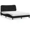 Image de Lit Avec Matelas Hvar Noir 140x200 Cm Similicuir Vidaxl