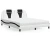 Image de vidaXL Lit avec Matelas Lit Rembourré avec Coussin de Tête de Lit Lit Double Lit Adulte Meuble de Chambre à Coucher 3208809