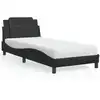 Image de Cadre De Lit Sans Matelas Zadar Noir 100x200 Cm Similicuir Vidaxl