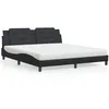 Image de vidaXL Lit avec Matelas Lit Rembourré avec Coussin de Tête de Lit Lit Double Lit Adulte Meuble de Chambre à Coucher 3208880
