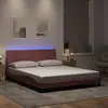 Image de Cadre De Lit Avec Led Sans Matelas Hanko Rose 160x200 Cm Velours Vidaxl