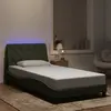 Image de Cadre De Lit Avec Led Sans Matelas Gris Clair 100x200cm Velours Vidaxl