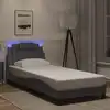 Image de Cadre De Lit Viana Avec Led Sans Matelas Gris 80x200 Cm Vidaxl