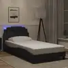 Image de Cadre De Lit Viana Avec Led Sans Matelas Noir 100x200 Cm Vidaxl